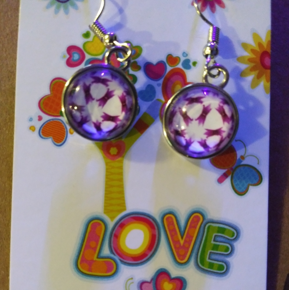 Handmade cabochon earrings